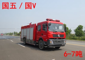 國五東風7噸水罐消防車圖片
